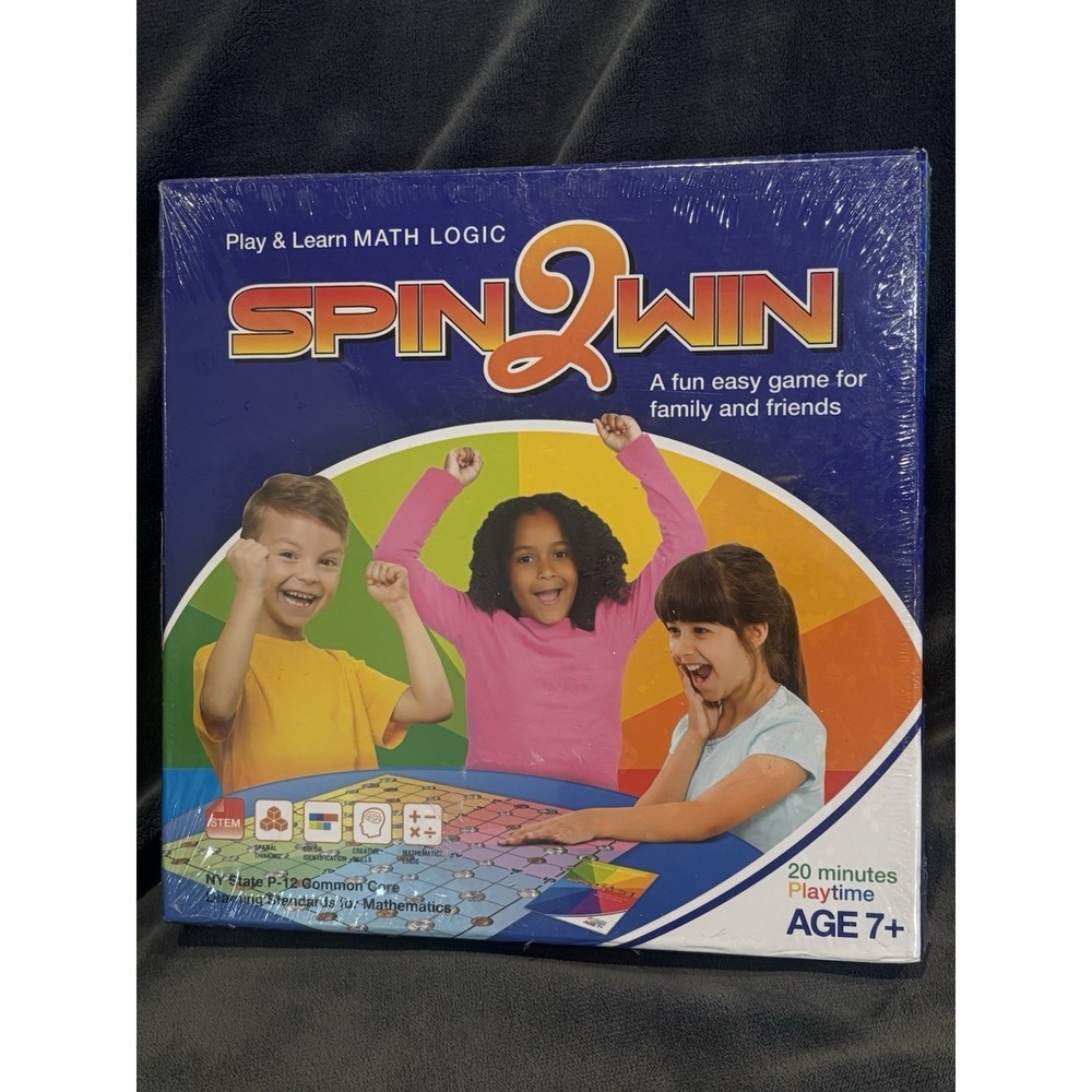 Spin 2 Win Math Logic Board Game – STEM Learning Strategy Game Ages 6+